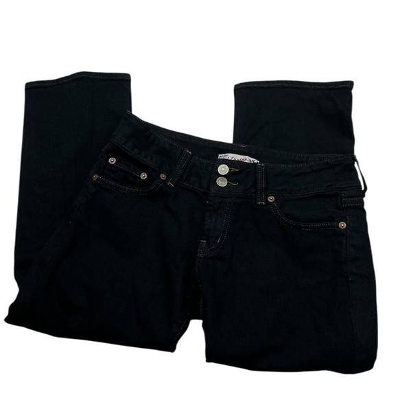 Red Engine Blue Cropped Jeans - Picture 2 of 12